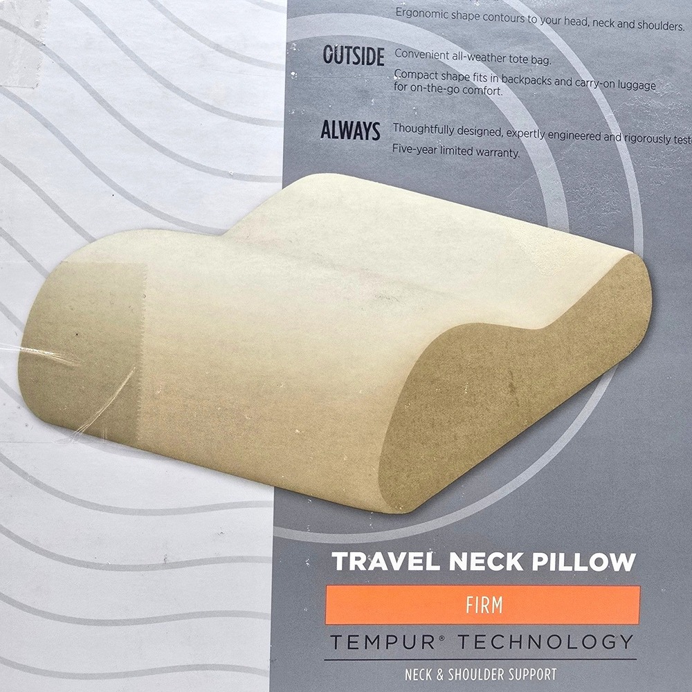 Tempur-Pedic TEMPUR Memory Foam Travel Neck Pillow Firm with Bag